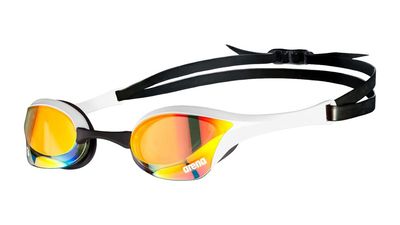 Arena Cobra Ultra Swipe racing goggles with mirrored lenses