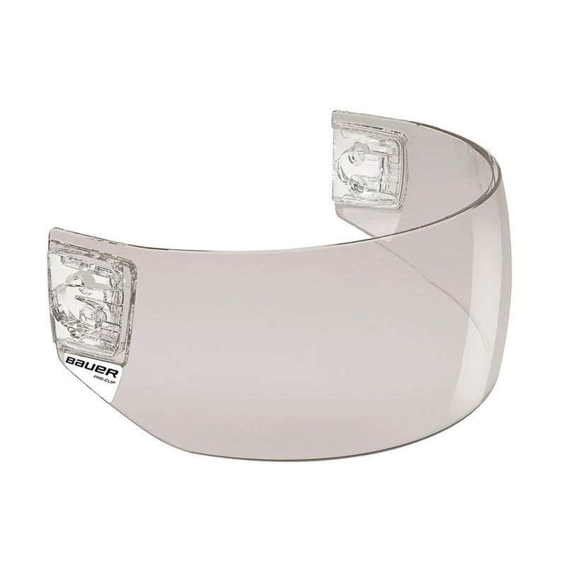 Bauer Pro-Clip hockey visor mounted on a helmet