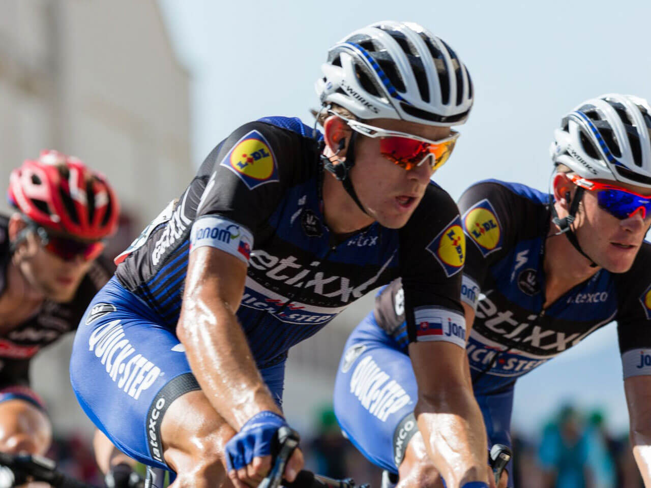 Peloton of Cyclists